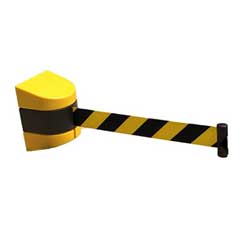 Expandable Barrier Black/Yellow Hazard Belt